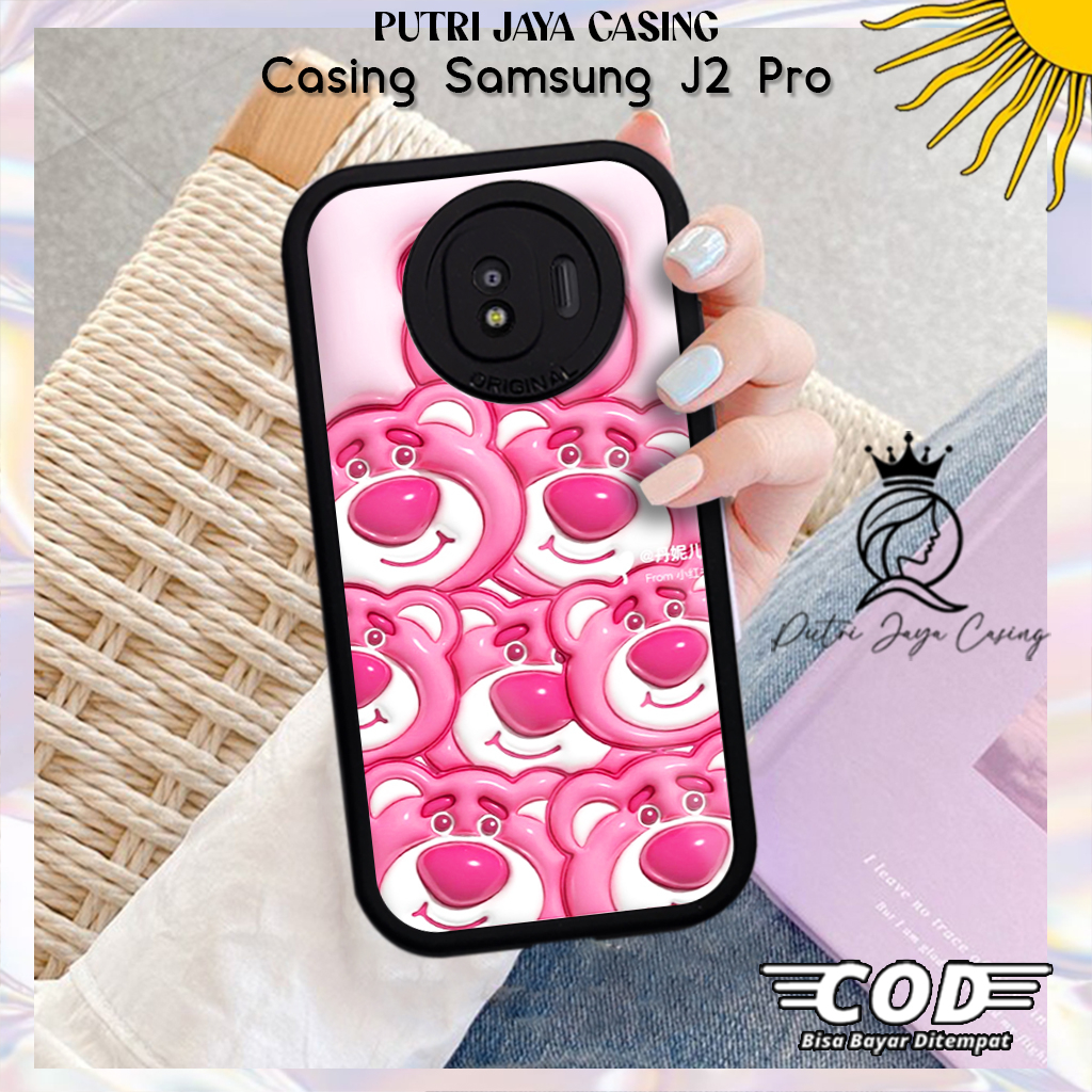 Case Hp Samsung J2 Pro Casing Samsung J2 Pro Motif PINKYBEAR Casing Terbaru Case Karakter Lucu Casin