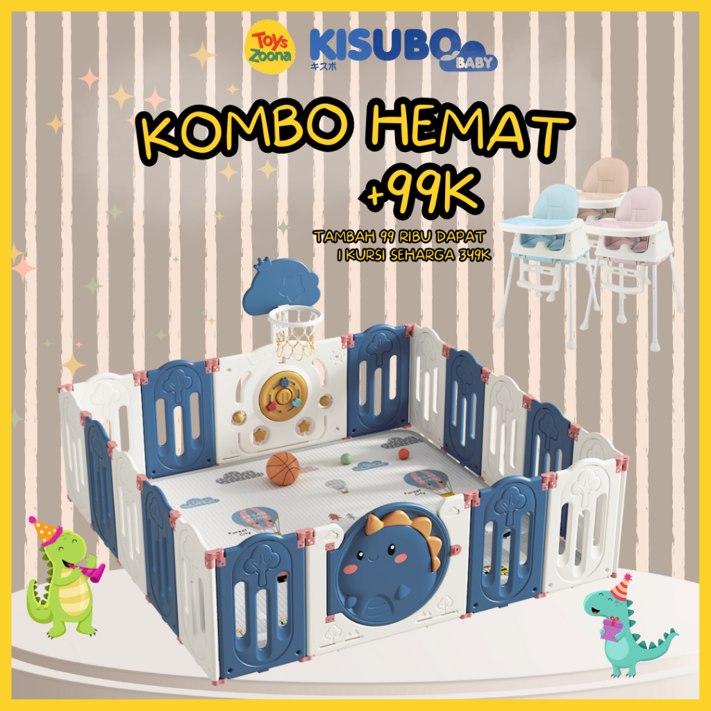 Full Set! ToysZoona Fence Pagar Bayi Anak Baby Play Fence Playpen