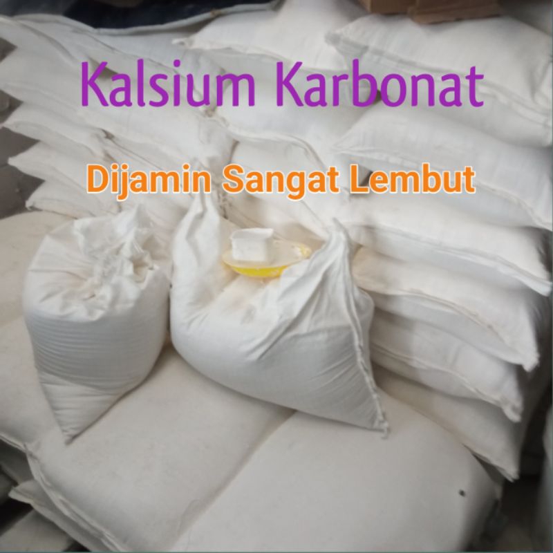 KALSIUM KARBONAT CALCIUM CACO 3 PUTIH MURAH BERKUALITAS SANGAT LEMBUT UNTUK CAT TEMBOK - 10 KG