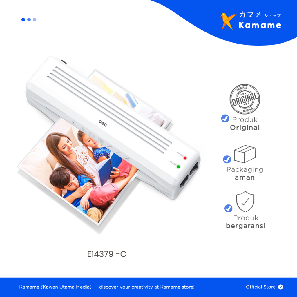 

Deli Laminator - Mesin Laminating A3 80-125 Mic Laminasi Hot Cold 14379 - Kamame