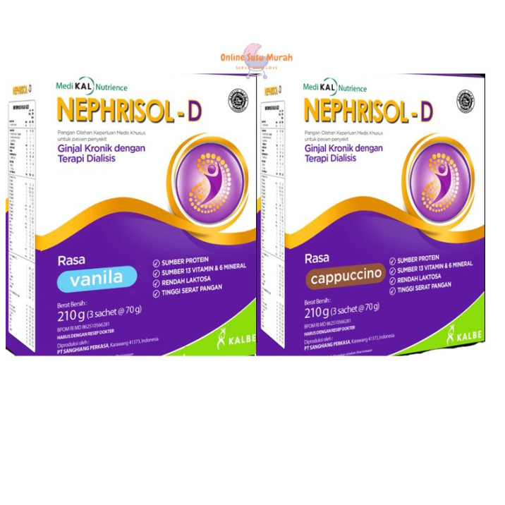 Nephrisol D 210 Gram Suplemen Susu Tinggi Protein
