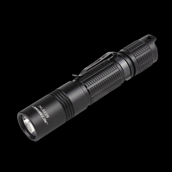 JETBeam Senter LED CREE XP-L HI Outdoor Flashlight Rechargeable 1100lm - BC20 TAC - Black