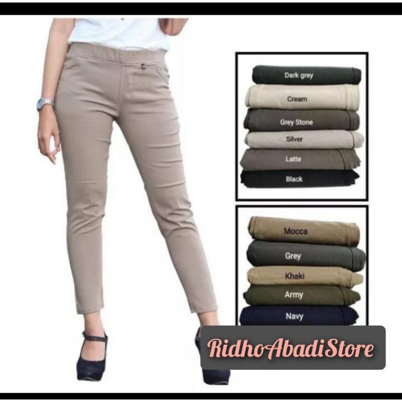 celana Chinos/Celana Kerja/Celana Katun/Celana Kerja Wanita panjang/Celana Legging wanita bahan katu
