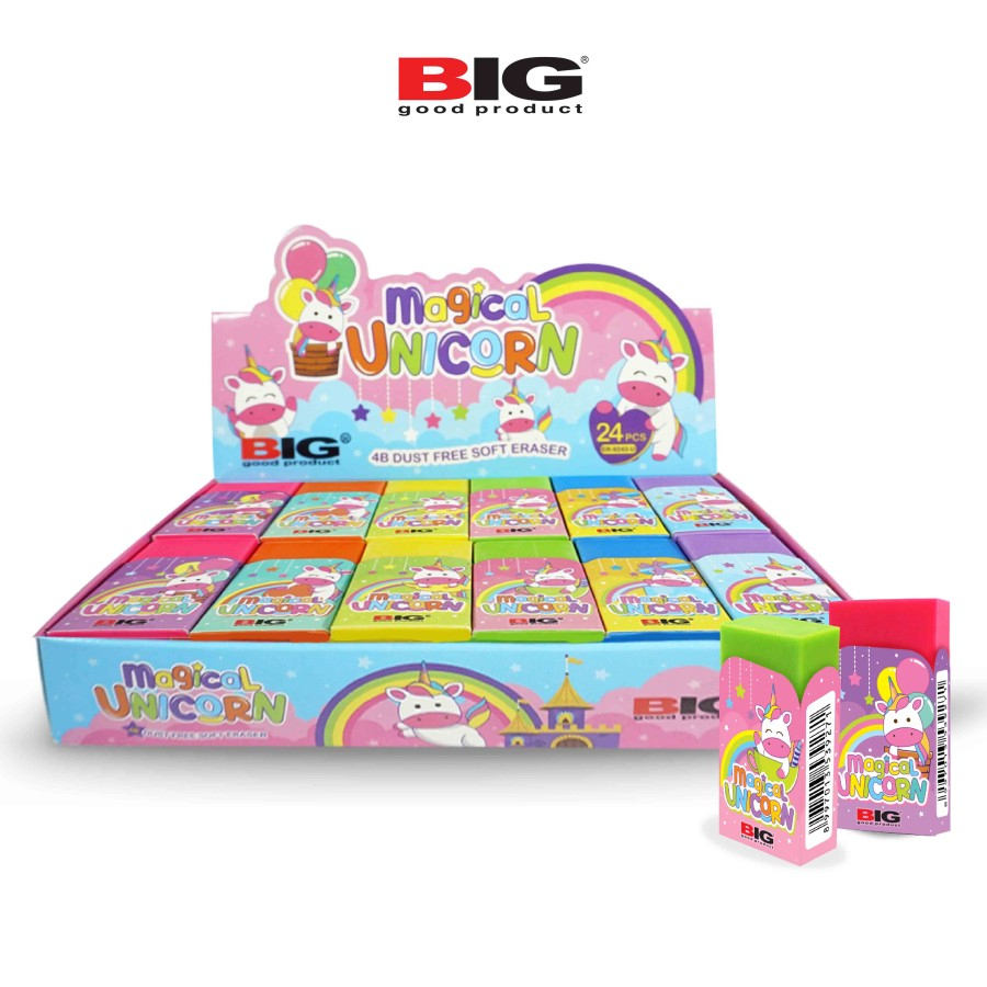 

Penghapus Eraser BIG Warna Besar Unicorn ER-9243 - Pack