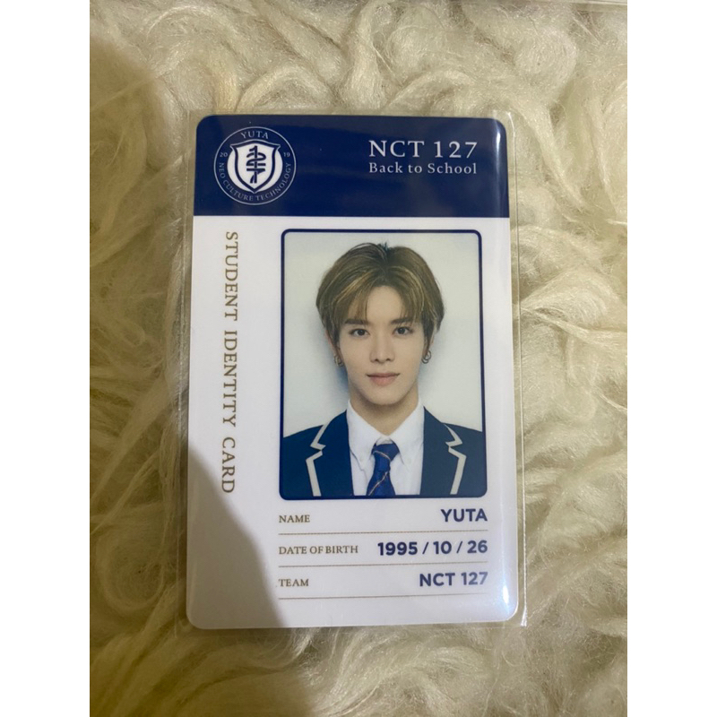 ID Card Yuta NCT 127 Back to School B2S 2019