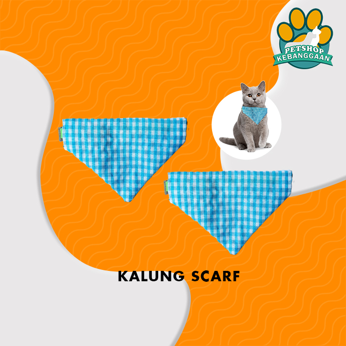 Kalung Bandana Syal Dasi Kucing Anjing Cat Dog Scarf