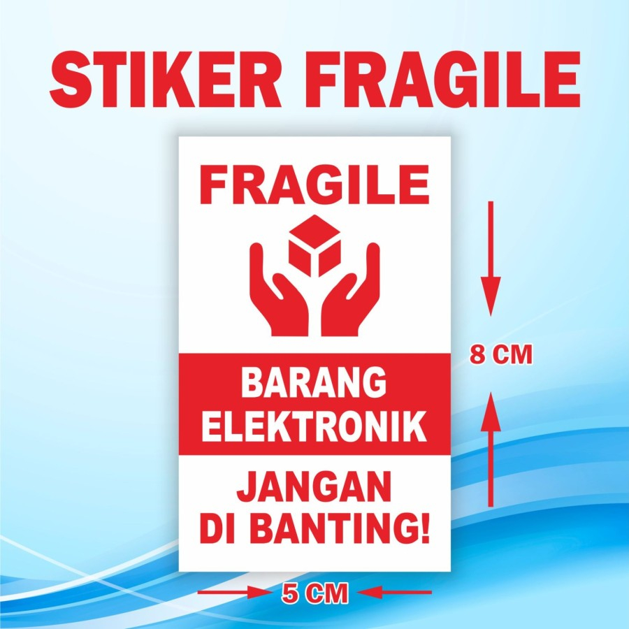 

Sticker Fragile Barang Elektronik - 100 pcs