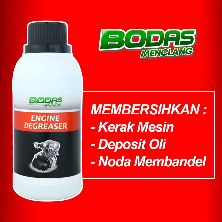 Pembersih Mesin Motor Mobil BODAS ENGINE DEGREASER Ampuh Membersihkan Kerak Deposit Oli Noda Membandel