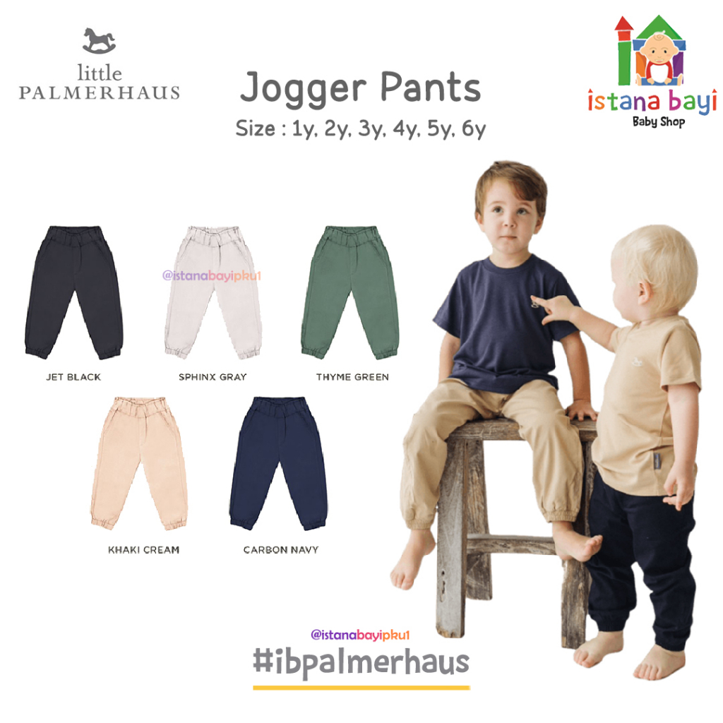 Little Palmerhaus Jogger Chinos Pants/Long Chinos Pants / Celana Panjang Anak 1 - 6 Tahun