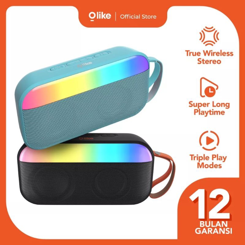 Olike SF4 Speaker Bluetooth 5.0 Portable Mode RGB Stereo TWS True Wireless Speaker