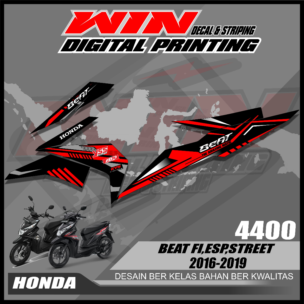 Striping Beat ESP Beat Street Beat Fi 2016 2017 2018 2019 Racing Striping Beat