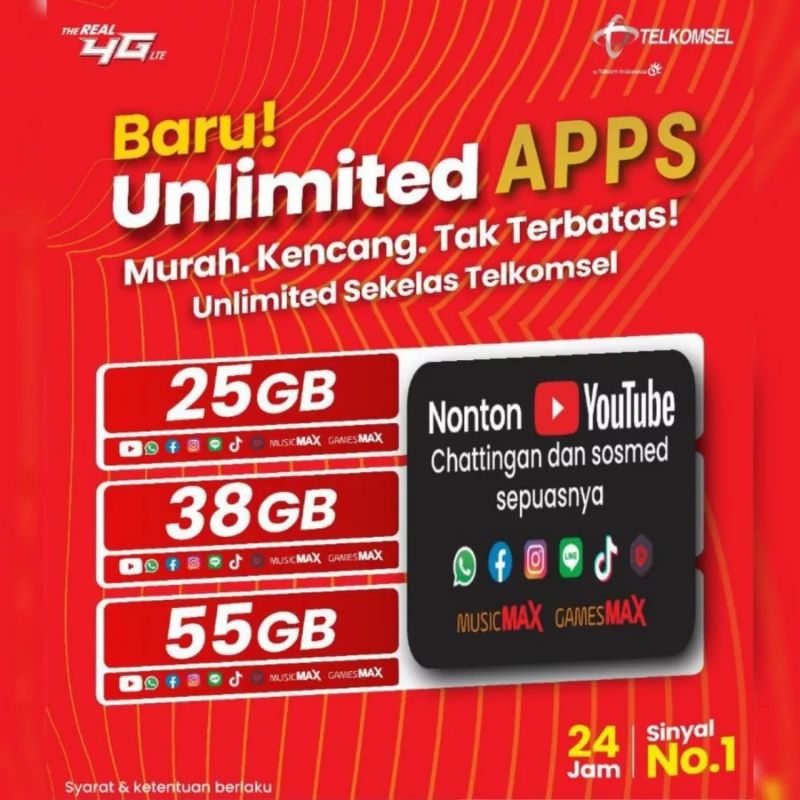 PAKET DATA UNLIMITED TELKOMSEL
