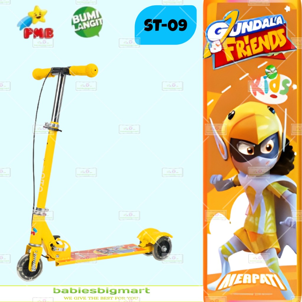 SCOOTER EXOTIC ST 2020 / VR 09 B / PMB 09 REM TANGAN OTOPED SKUTER ANAK NEW JUSTICE LEAGUE