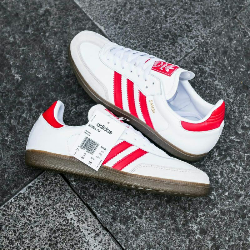 Adidas Samba White And Red Original Made In Indonesia