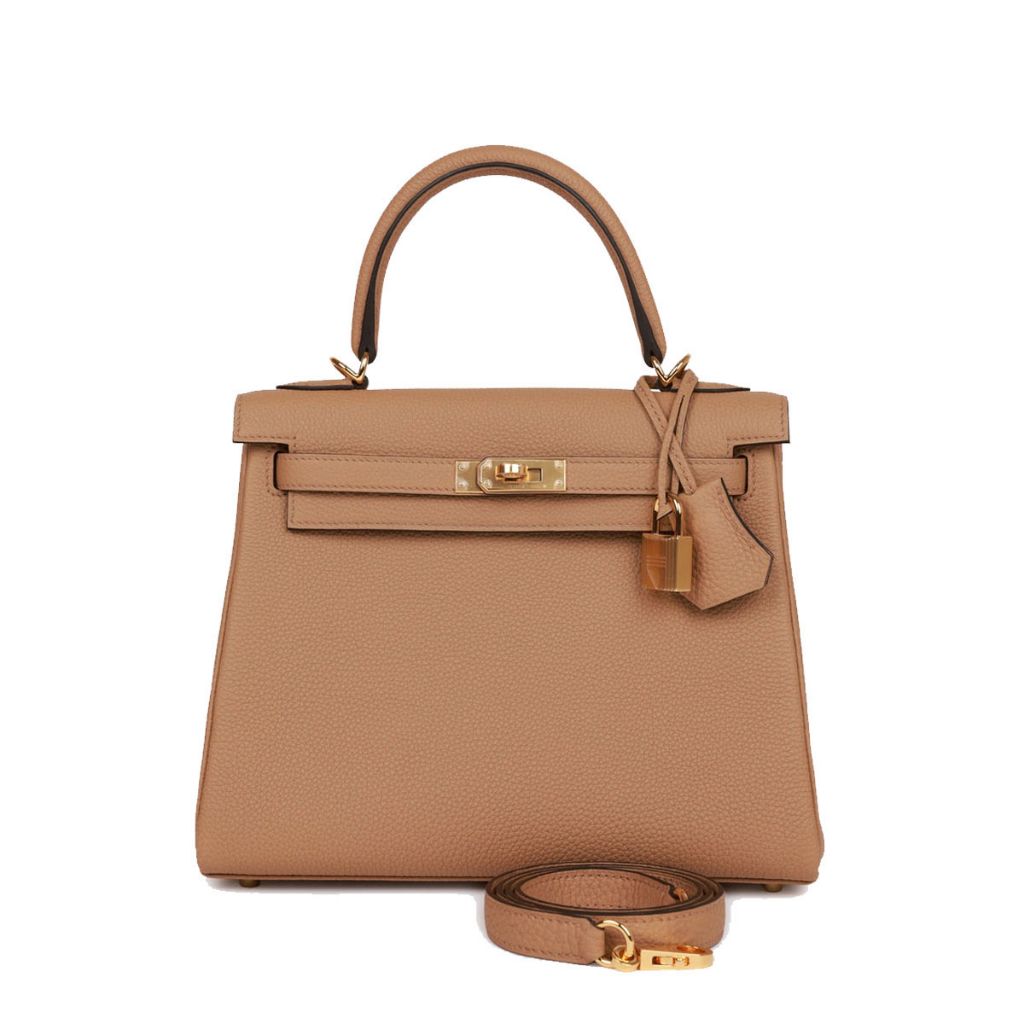 Free Box Sling Bag 28281HERMES Kelly Togo Size 28 Cream Premium