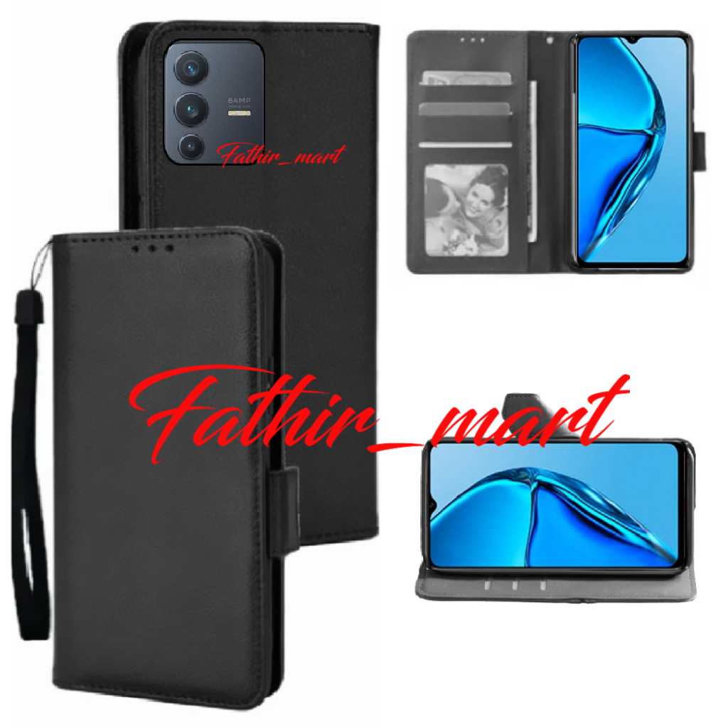 Case Dompet Hp Wallet VIVO V23 5G Case Leather Flipcase Cover Kulit Casing Dompet