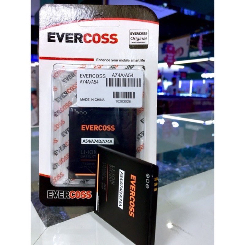 BATERAI EVERCROSS A54 A74A A74D A74C ORIGINAL DOUBLE IC PROMO SEN