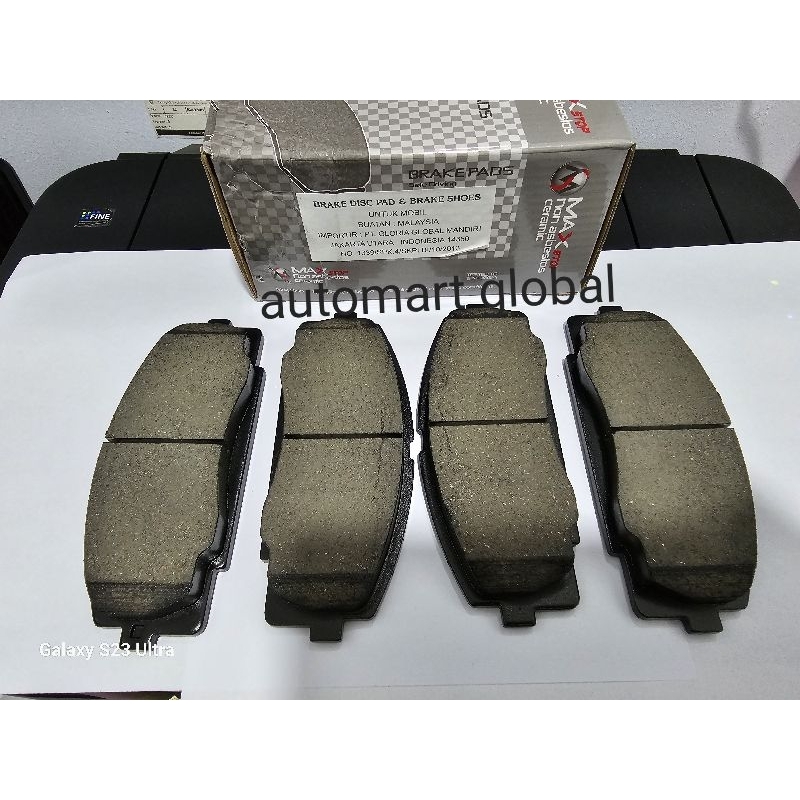 brake pad kampas rem depan Toyota Hiace commuter ceramic MAXSTOP