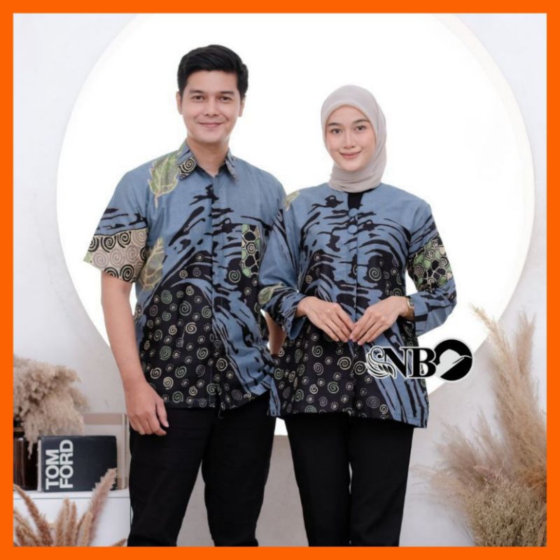 COUPLE ATASAN HEM BLUS TRANDING INTERNATIONAL BATIK COUPLE TERLARIS BATIK KANTOR SERAGAMAN