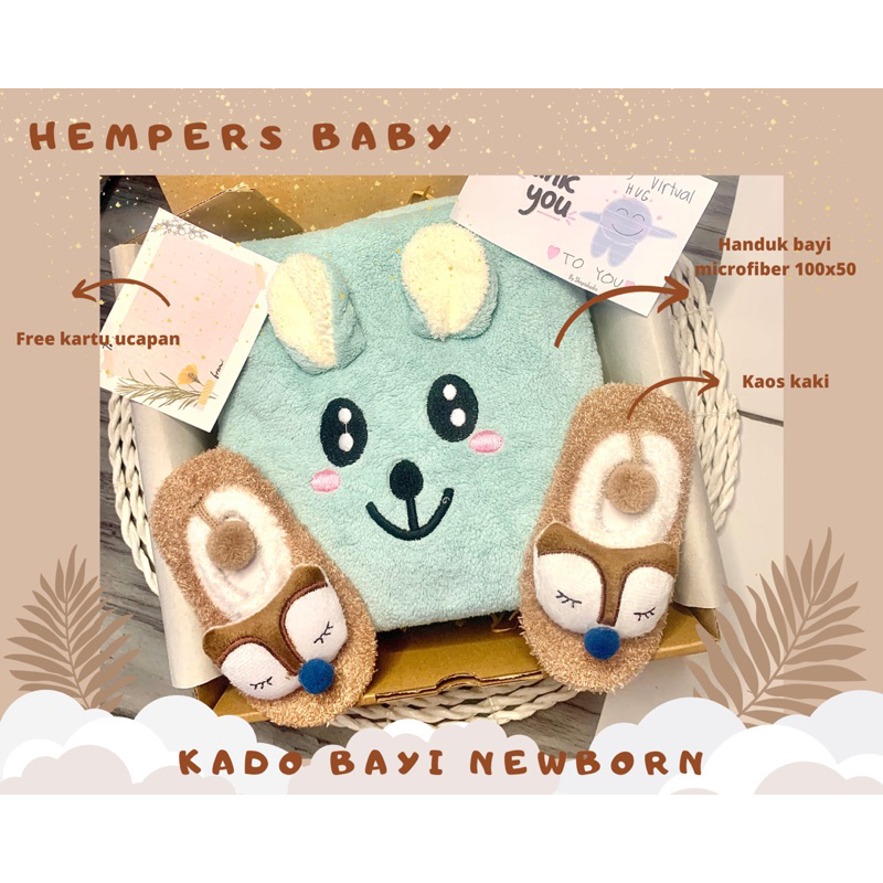 Kado handuk untuk bayi baru lahir / kado bayi/ gift bayi / hadiah Aqiqahan
