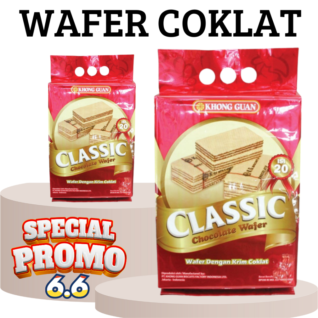 

Wafer clasic coklat khong guan biskuit jadul 350gr