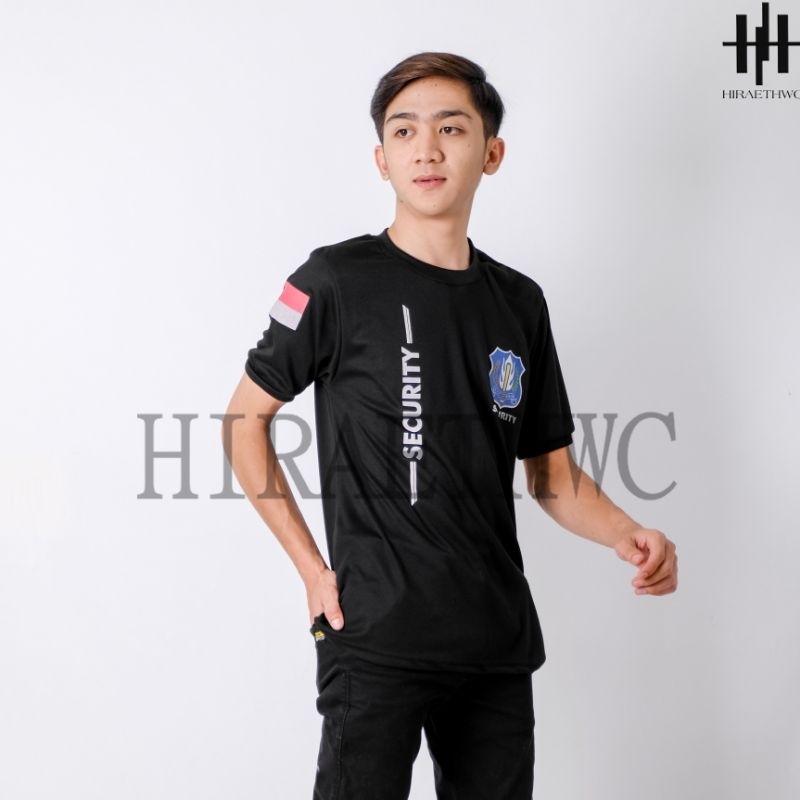 HC - KAOS SECURITY SATPAM LENGAN PENDEK MOTIF TERBARU