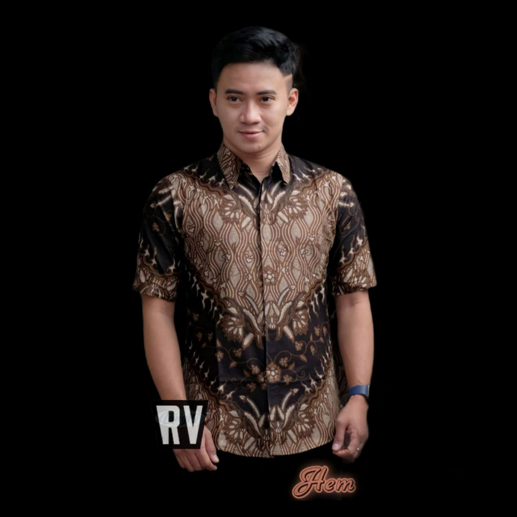 BIG SALE KEMEJA BATIK PRIA MURAH M L XL XXL JUMBO BATIK BIG SIZE HRB026 TREND MASA KINI