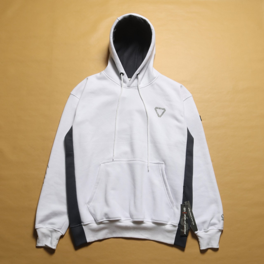Jaket Sweater Hoodie New SKM Triangle Logo Full Tag Pria Wanita