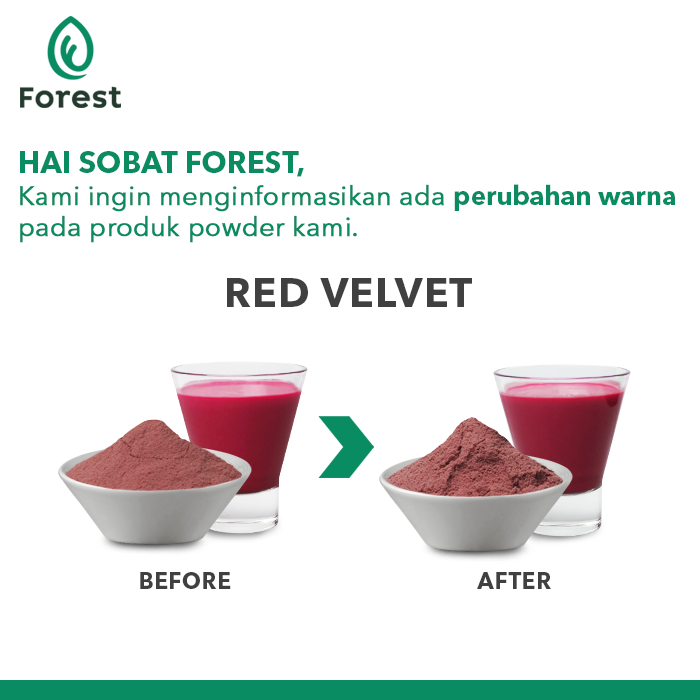 Bubuk Minuman RED VELVET Powder 1000g - FOREST Bubble Drink