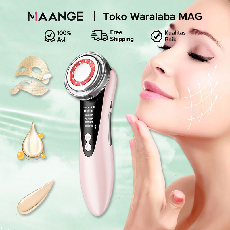 MAANGE Alat Setrika Wajah-Pemijat Perawatan Wajah Anti Aging Facial Recharge USB Premium1336