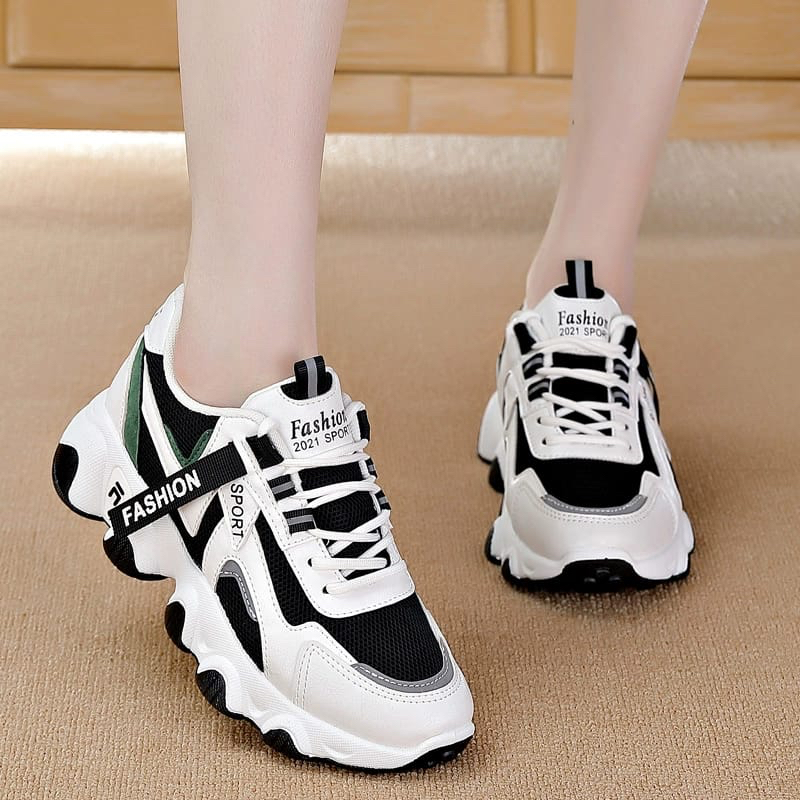 GROSIRTAS &quot;FREE BOX&quot; LV0277 Sepatu Sneakers Wanita Import Sport Sepatu Wanita Korea Premium Quality
