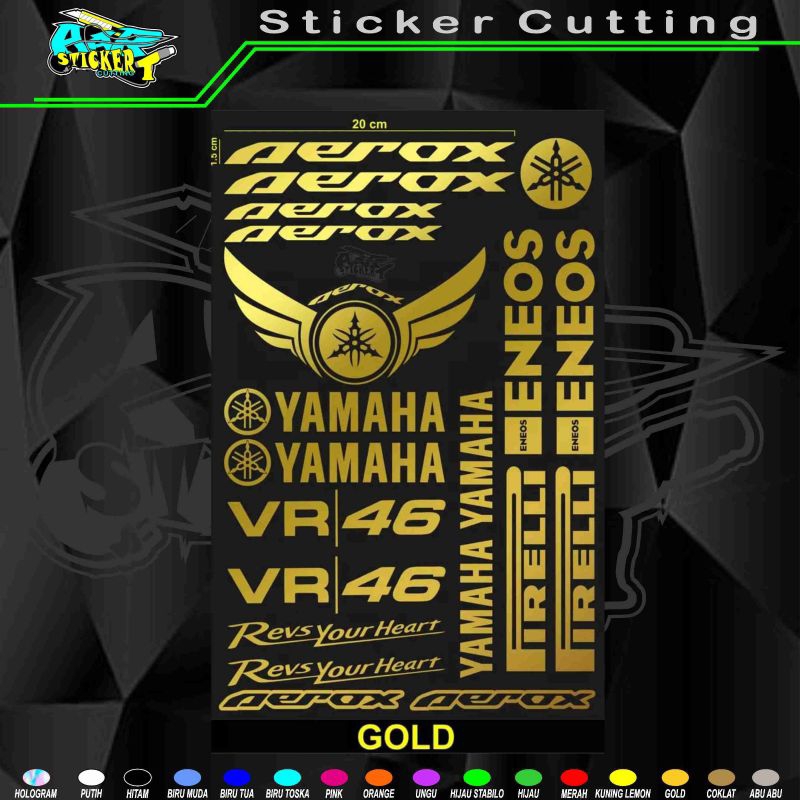 Stiker Motor Cutting Sticker Body Motor YAMAHA AEROX