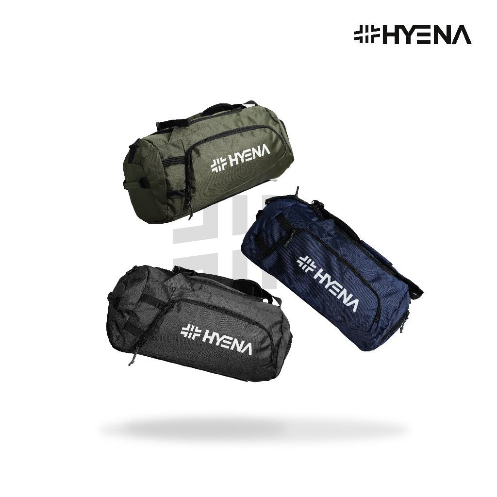 Hyena - Gravel Bags 3 IN 1 | Tas Selempang Duffle Bag | Tas Jinjing Olahraga | Tas Ransel Gym | Dufflebag Traveling - DD24