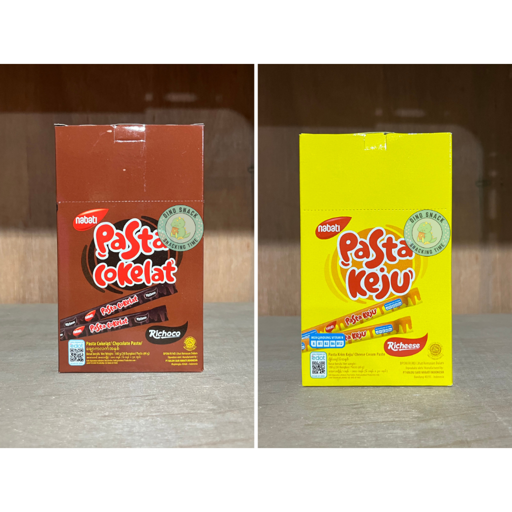 

Nabati Pasta Rasa Keju / Coklat (Isi 30 Pcs)