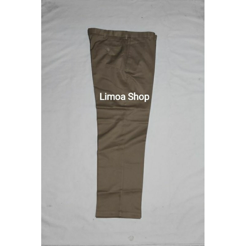 Celana Branded Khaki Katun Tebal, Longgar, Pinggang Melar 5 Cm BLD 02