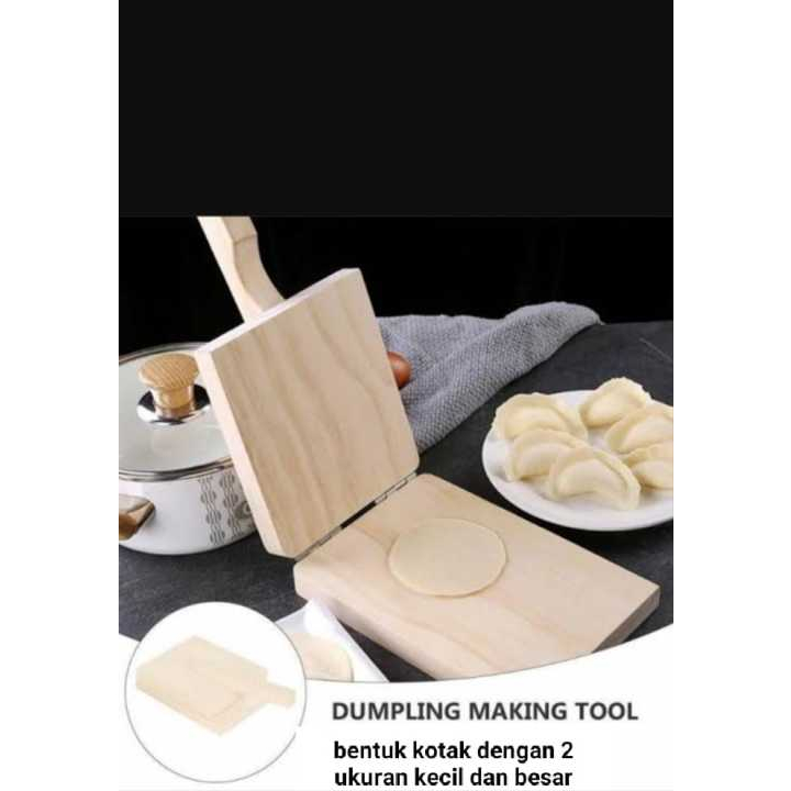 CETAKAN PANGSIT / CETAKAN DUMPLING BAHAN KAYU / CETAKAN KERUPUK GENDAR / PENEKAN ADONAN /