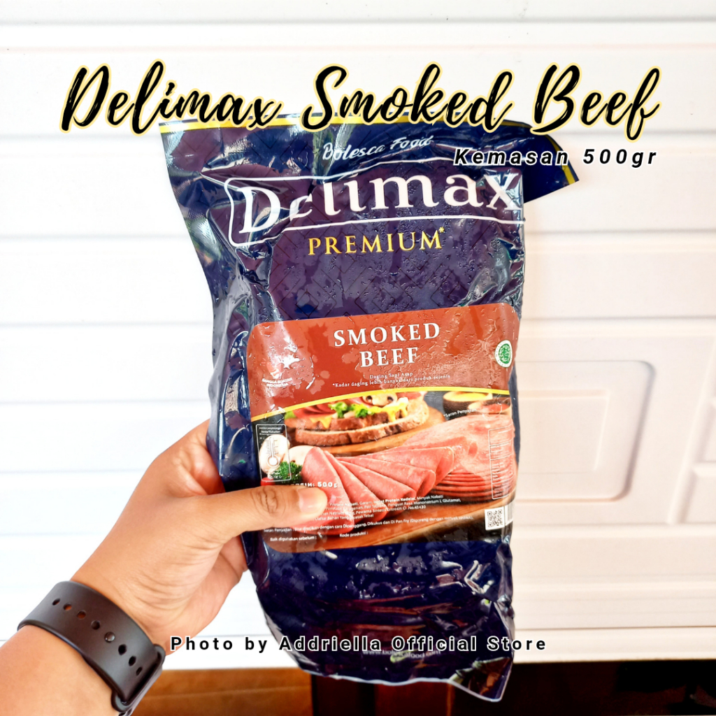 

ADDRIELLA Delimax Smoked Beef 500gr | Delimax/Frozenfood/Frozenfood Murah