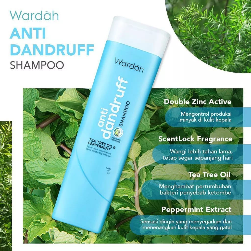 Wardah Shampoo &amp; Conditioner | Daily Fresh Hairfall Treatment Anti Dandruff Nutri Shine