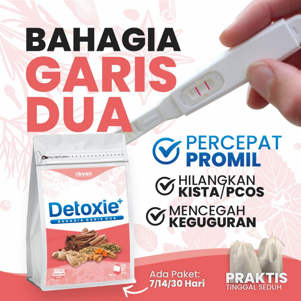 

Detoxie+ Ramuan Program hamil alami Jamu Hormonal Promil Detox Rahim dr.Zaidul Akbar