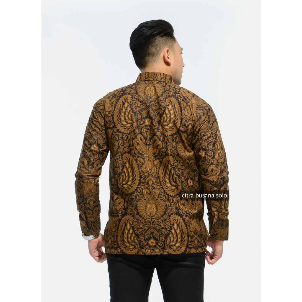 SRIKATON KLASIK Kemeja Batik Pria Full Furing Bahan Katun Primisima