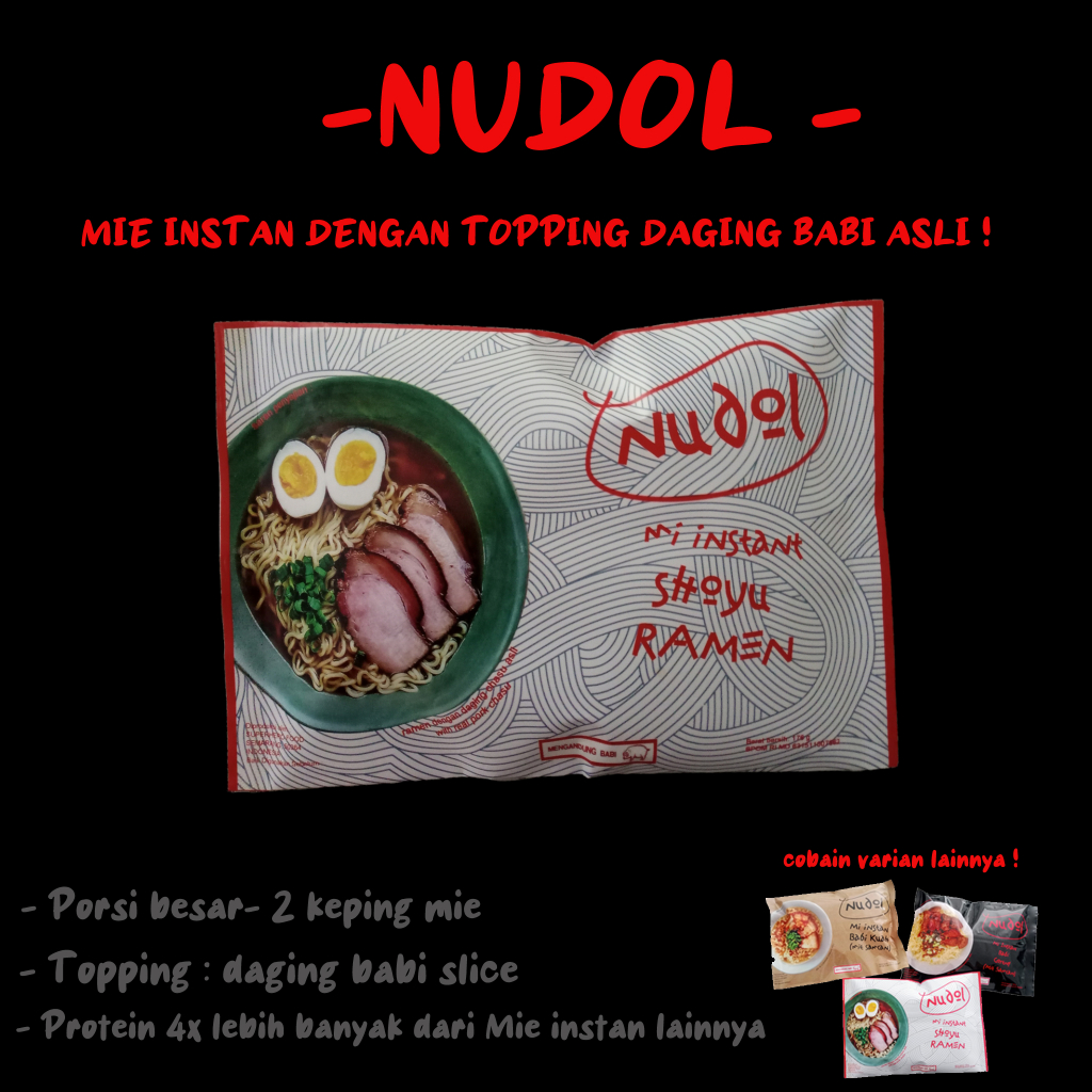 

NUDOL Ramen Shoyu Ramen dengan daging chasu asli_bukan ichiran/ Ramen with real Chasu