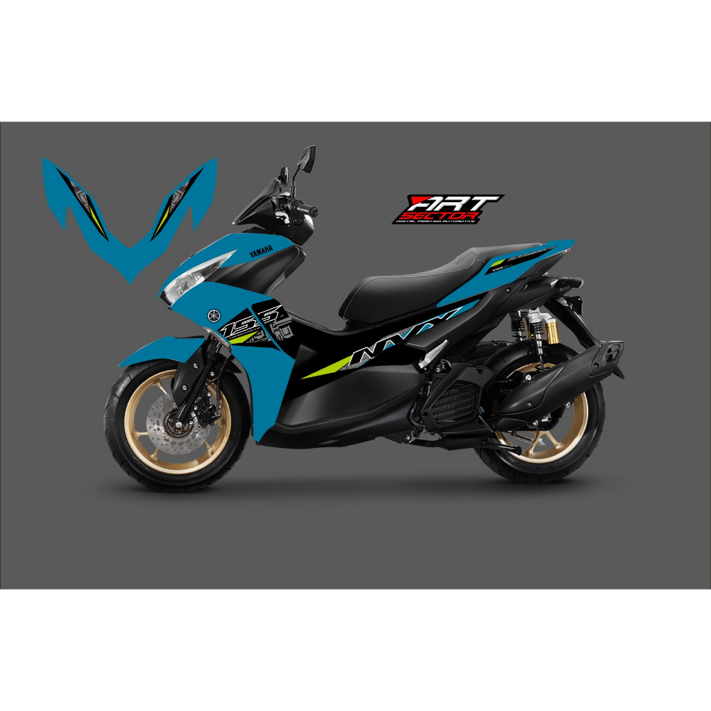 STICKER STRIPING TRANSPARAN AEROX  NEW CONNECTED 2022 -2023 NEW