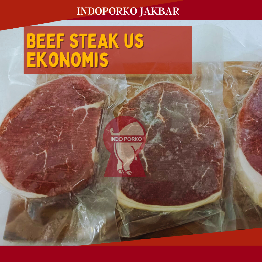 

Daging Steak Ekonomis Beef Sapi Empuk Juicy Non Meltik Meltique US impor 100gram