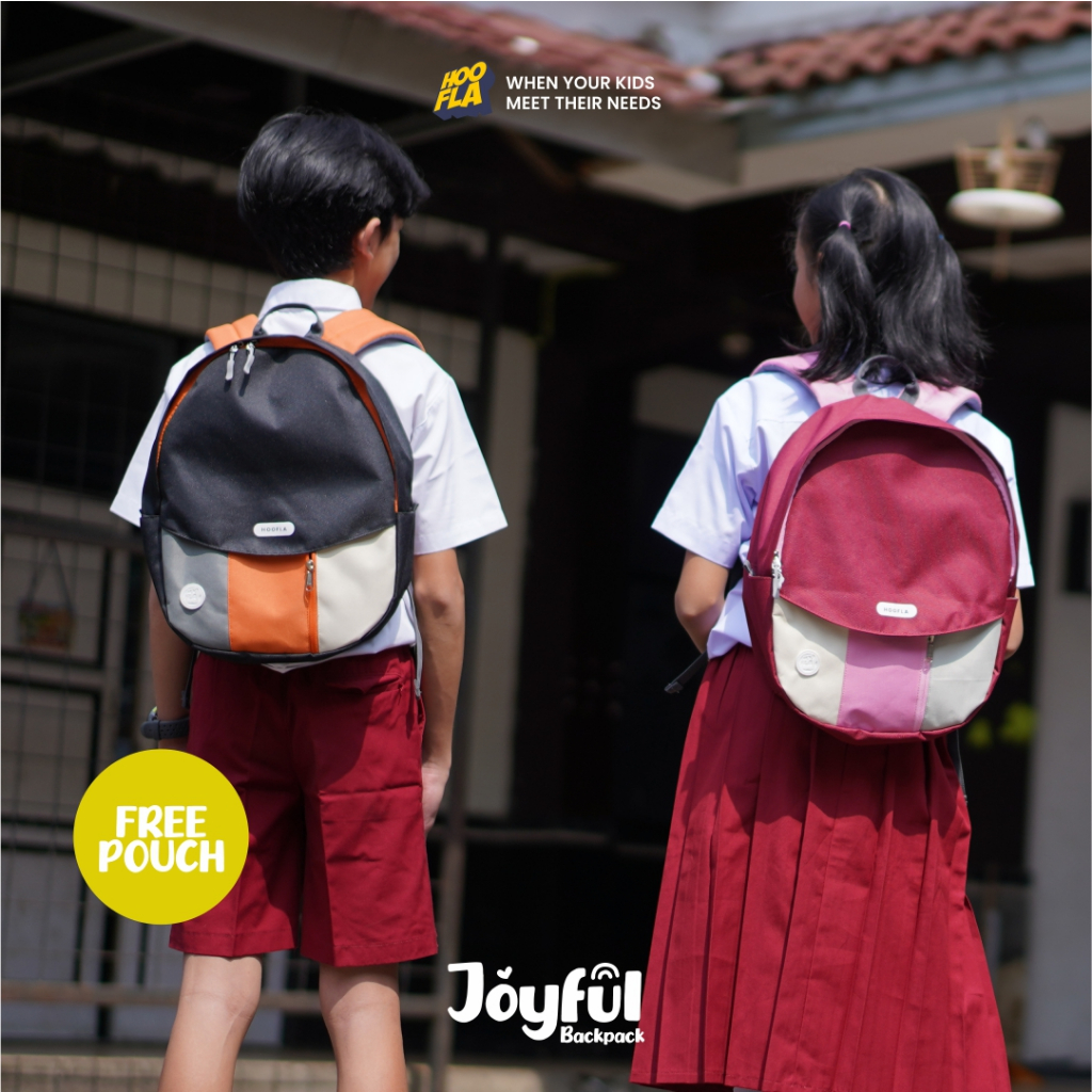 Tas Sekolah Ransel Backpack Anak 2 In 1 Laki Laki Perempuan TK SD Model Terbaru Kualitas Terbaik Joyful Series