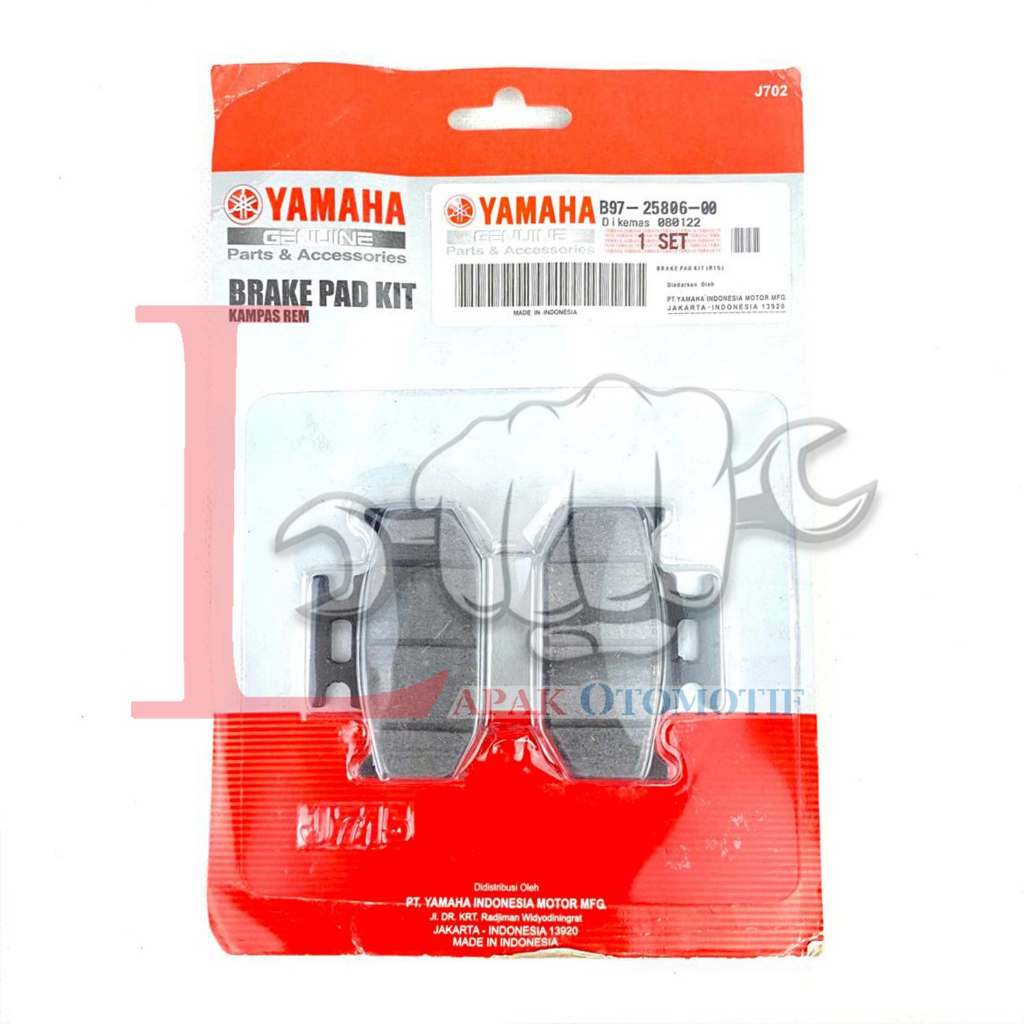 -LOI- DISPAD KAMPAS REM CAKRAM BELAKANG R15, R15 V3 VVA, VIXION R 155 LED, XSR B97