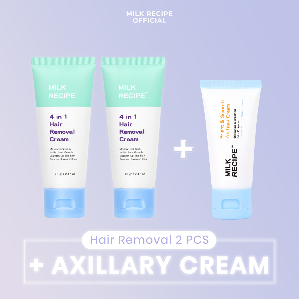 Milk Recipe Bundle 2Pcs Hair Removal + Axillary Cream