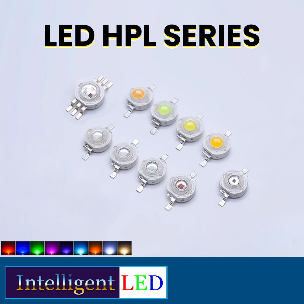 LED High Power 1W 3V 350mA Epistar Lampu Putih, Kuning, Natural