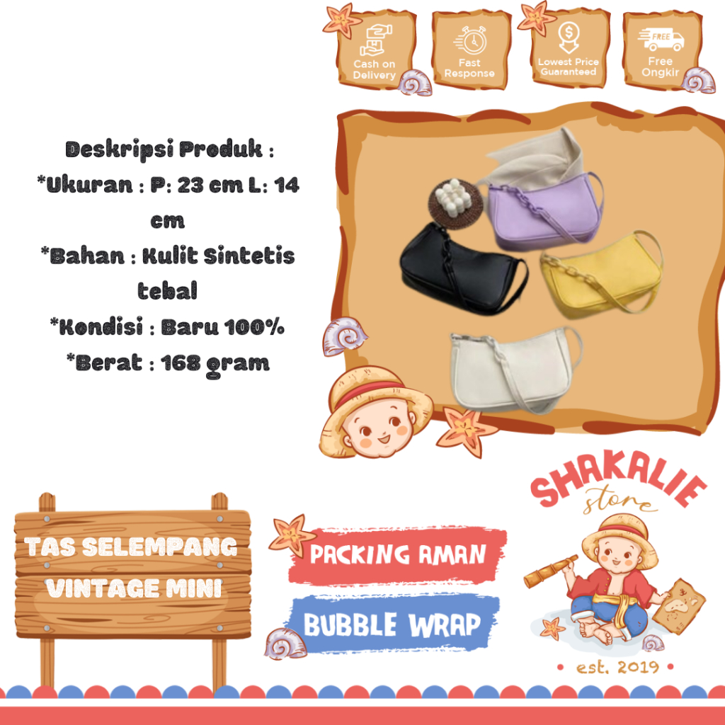 Tas Selempang Vintage Sling Bag Mini