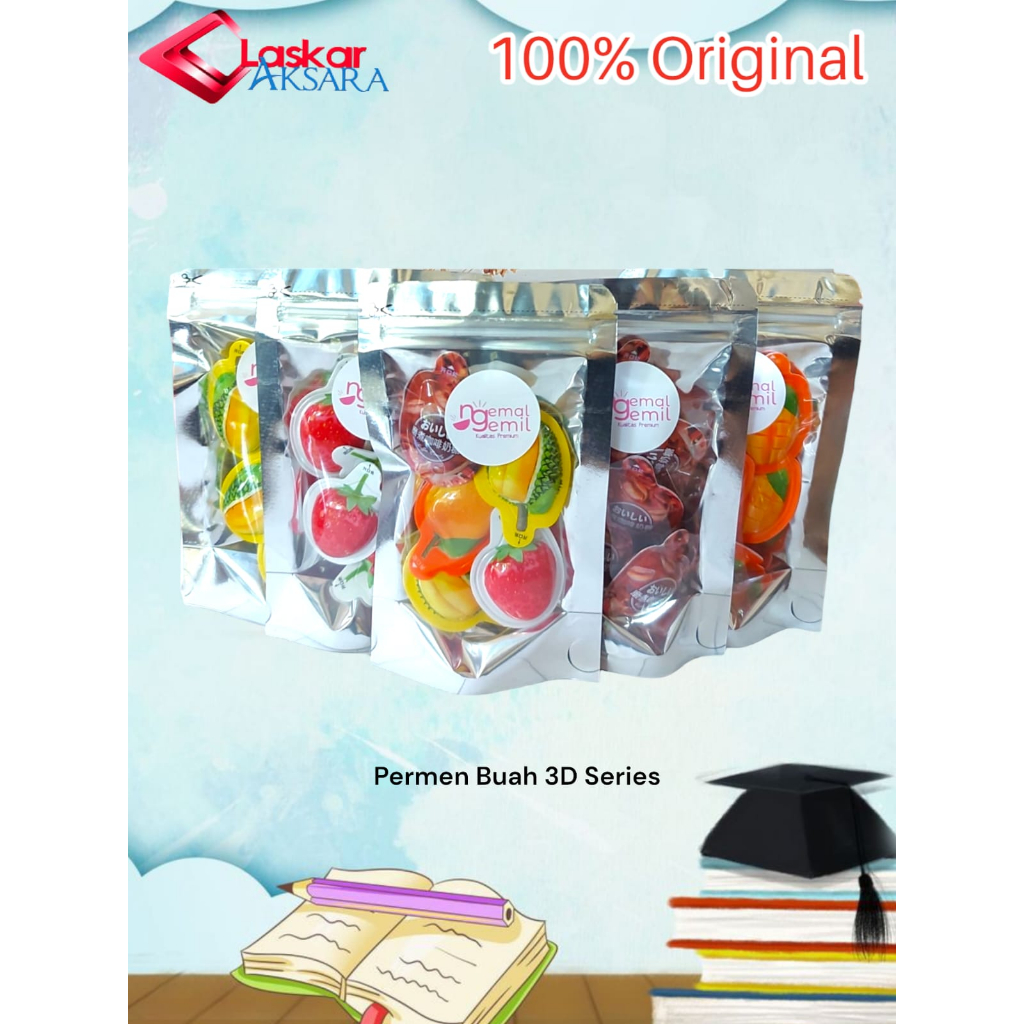 

Permen 3D Viral Buah 3D Series Variasi / Premium