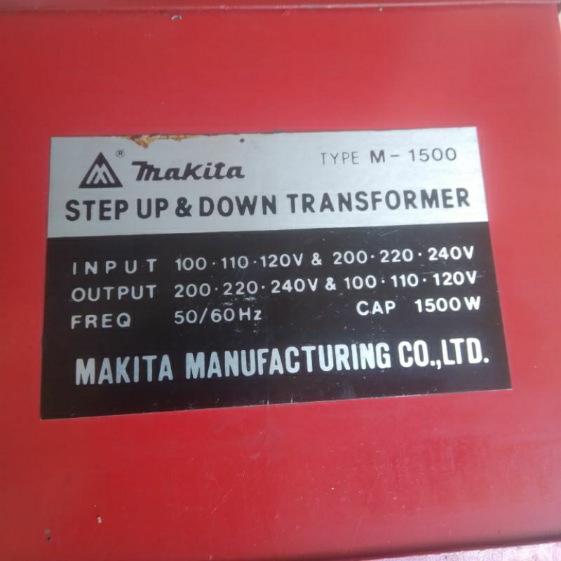 STEP UP DOWN MAKITA 1500VA